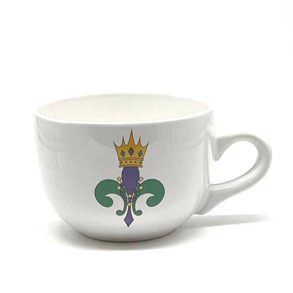 Mardi Gras Fleur de Lis Gumbo / Soup Mug, 24oz.