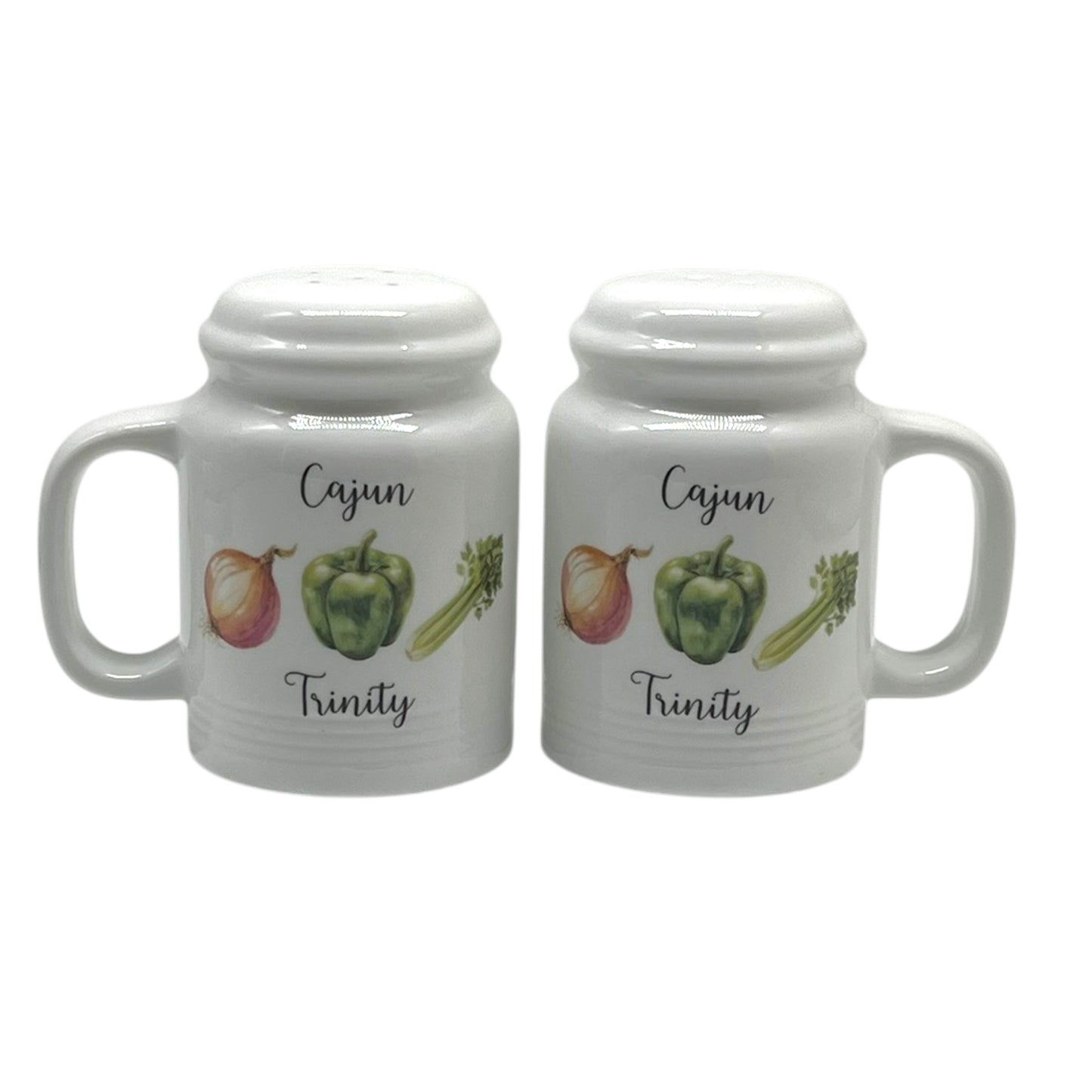 Cajun Trinity Salt & Pepper Shakers (range style)