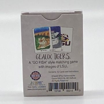LSU Geaux Tigers Card Game - Go Fish Style Game