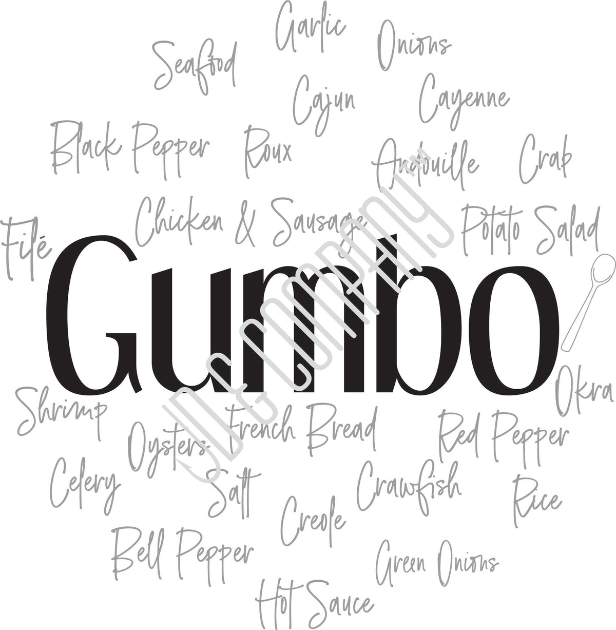 Gumbo – Roux to Rice Spoon Rest