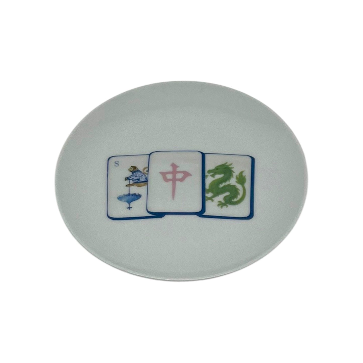 Mahjong Plate, 6 1/4"