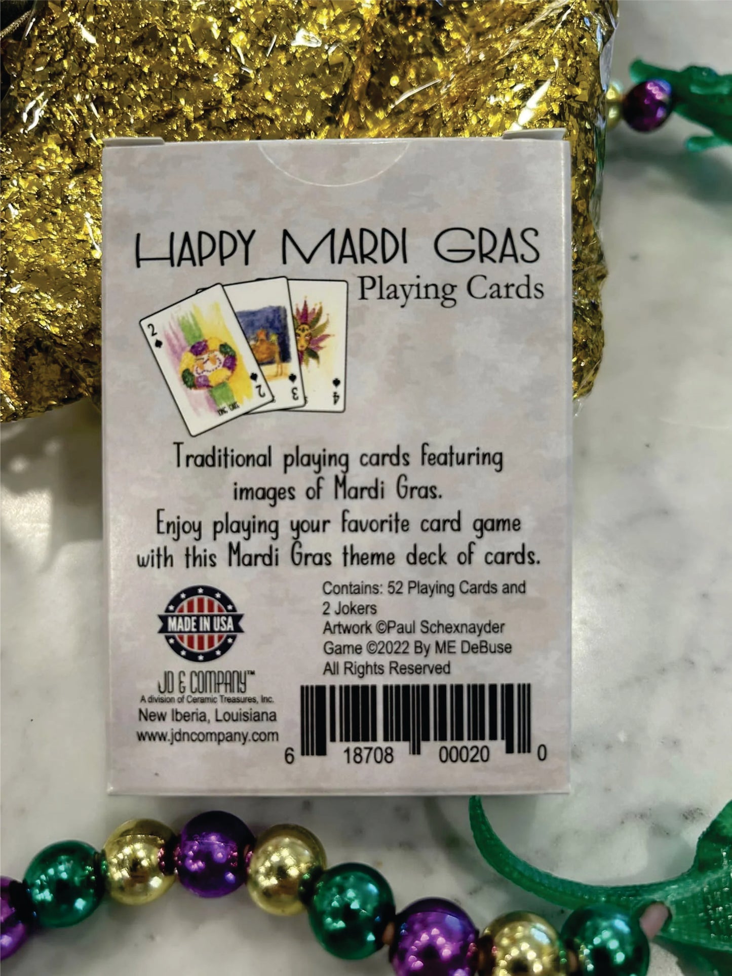 Mardi Gras Playing Cards