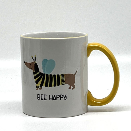 BEE Happy Mug, 12 oz. - Dachshund