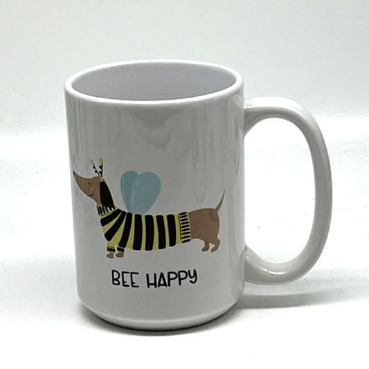 BEE Happy Mug, 15 oz. - Dachshund