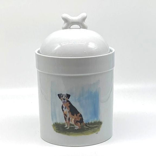 Catahoula Hound Dog Treat Jar