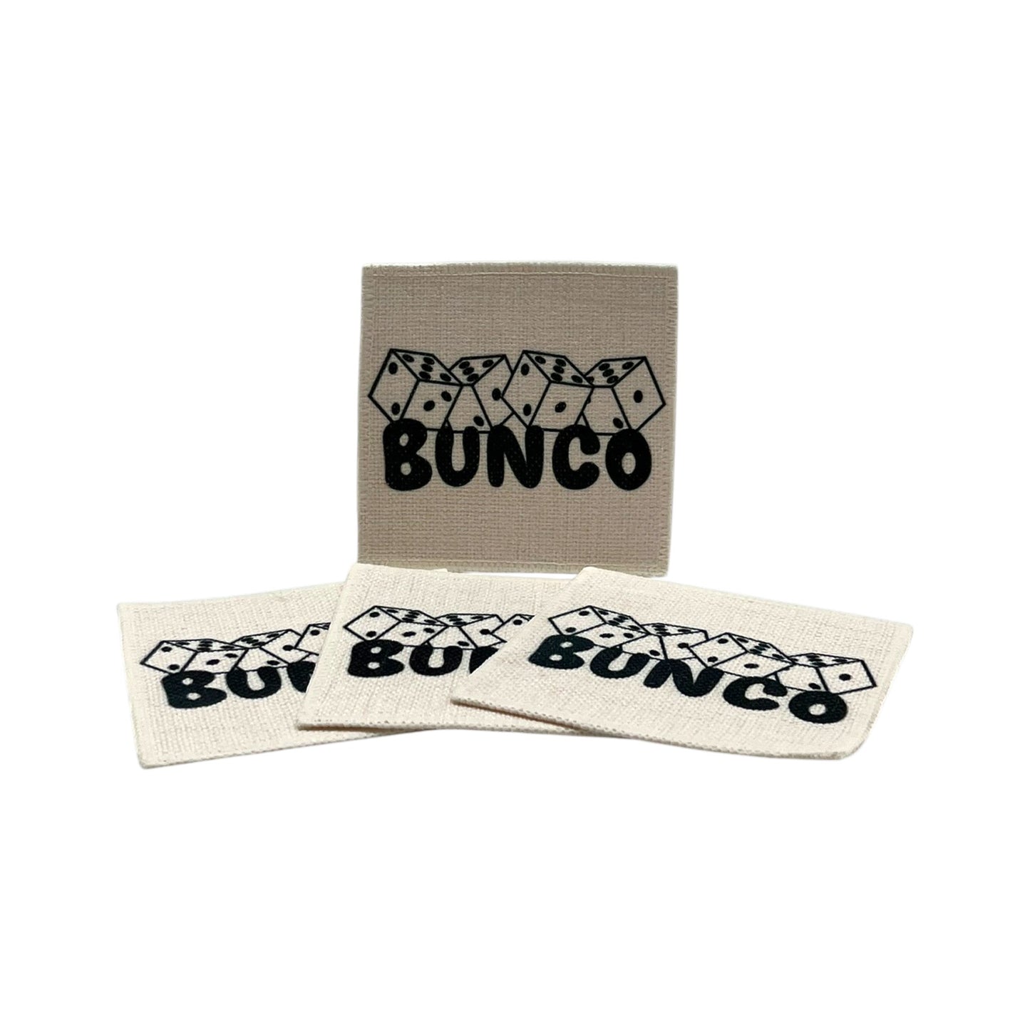 Bunco Coasters (linen - set of 4)