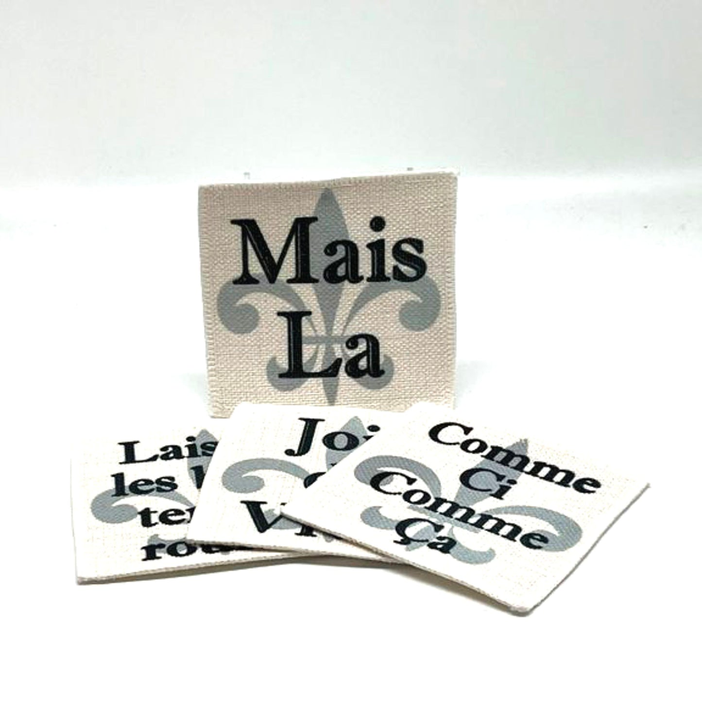Cajun French Coasters (linen - set of 4)