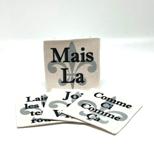 Cajun French Coasters (linen - set of 4)