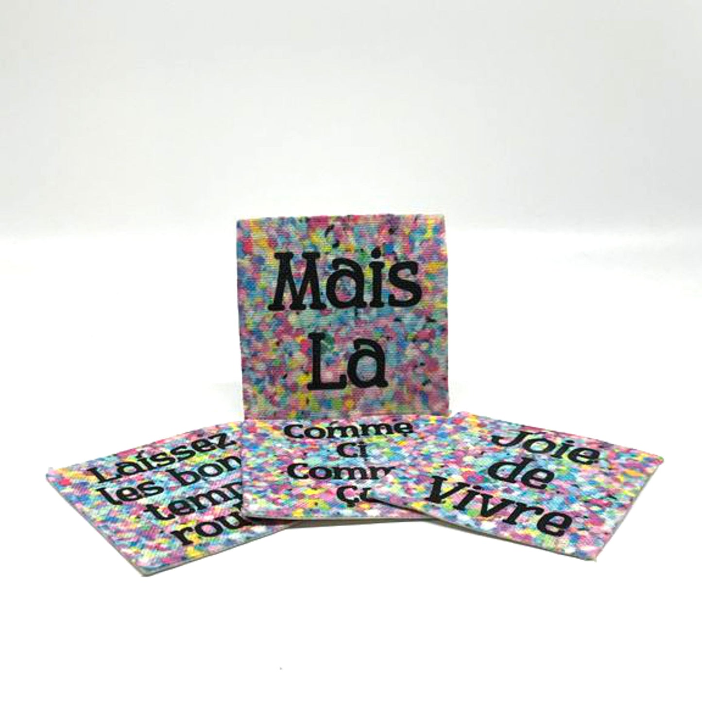 Cajun French Coasters (linen - set of 4)