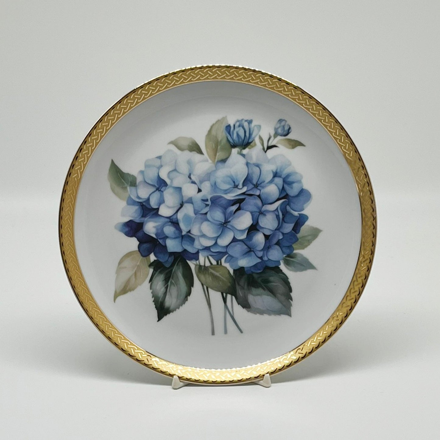 Blue Hydrangea Plate, 8"