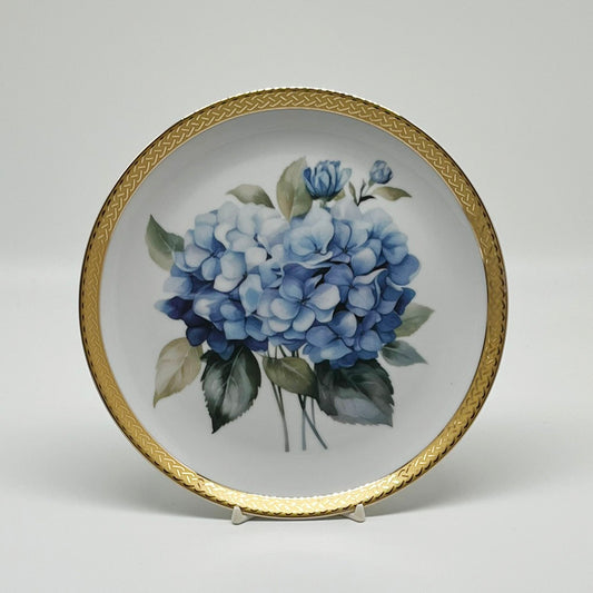 Blue Hydrangea Plate, 8"