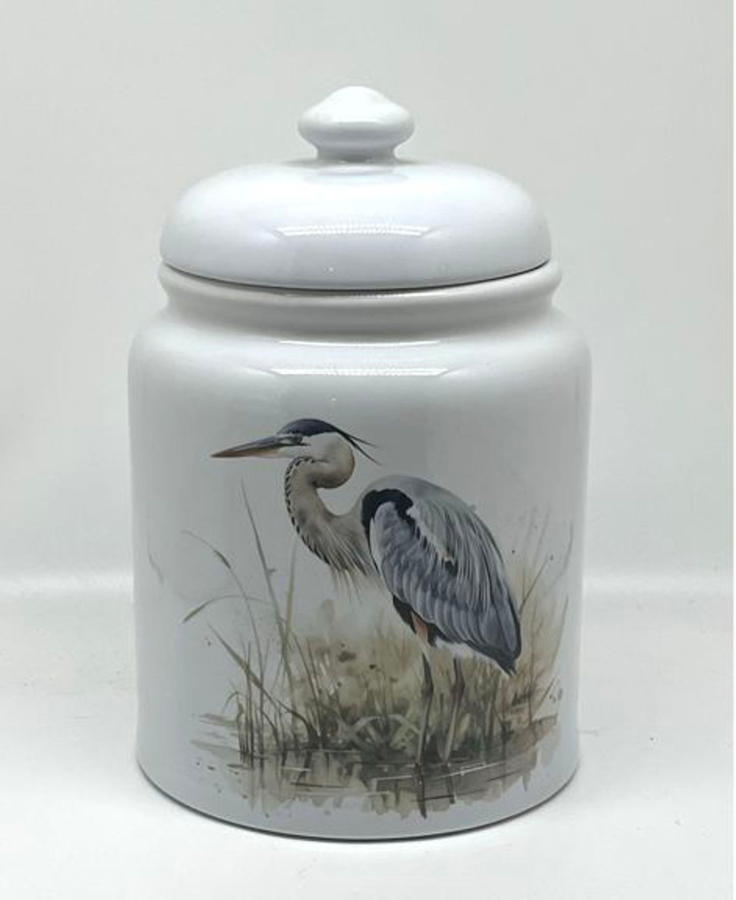Blue Heron Cookie Jar