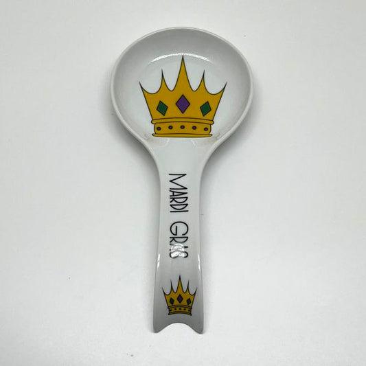 Mardi Gras Crown Spoon Rest