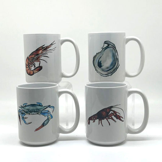 Seafood Mug, 15 ounce