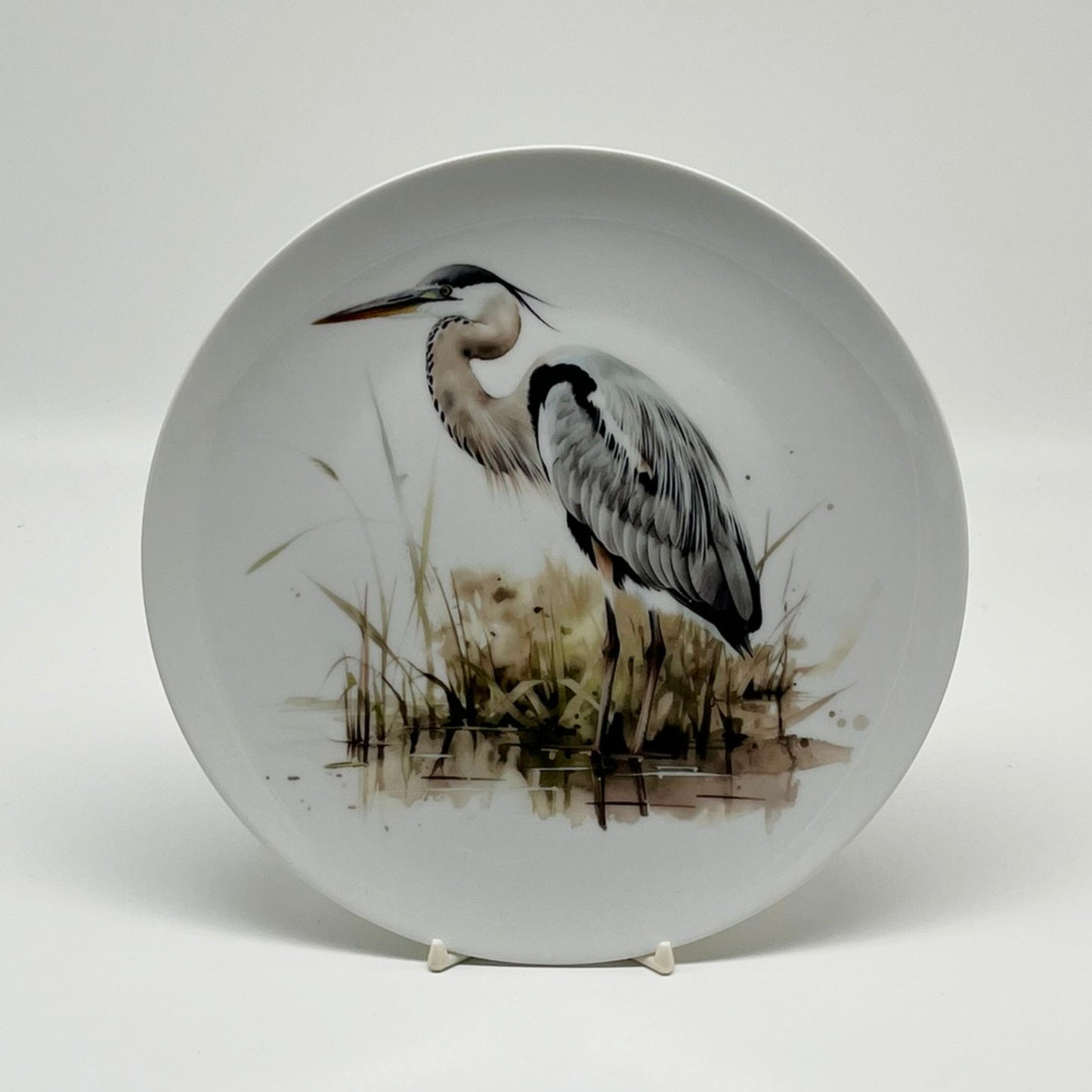 Blue Heron Plate, 8 1/4"