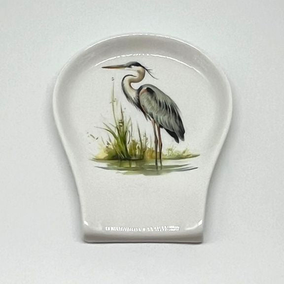 Blue Heron Spoon Rest
