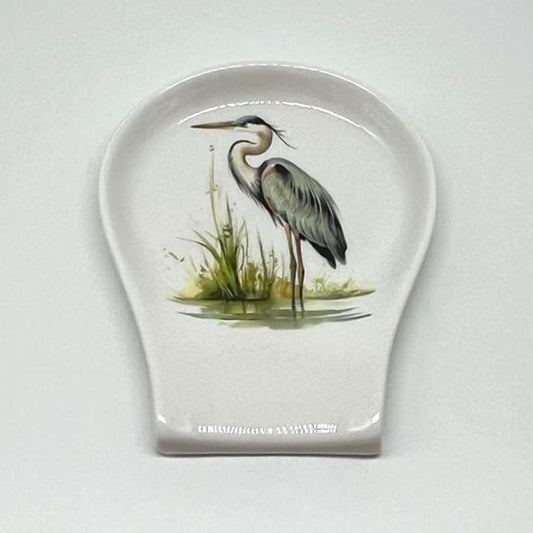 Blue Heron Spoon Rest