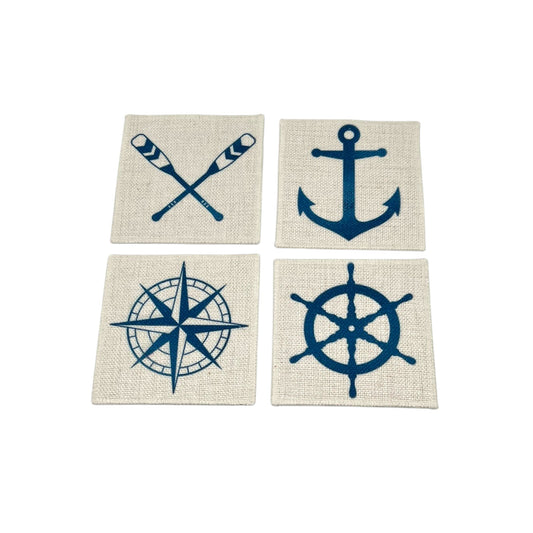 Nautical Coasters (linen - set of 4)
