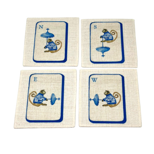 Mahjong Winds Coasters (linen - set of 4)