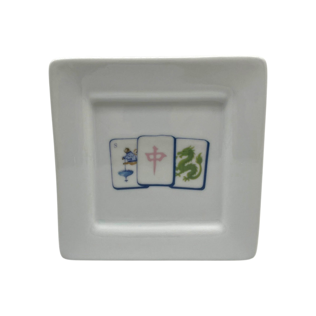 Mahjong Rim Square Plate, 5"