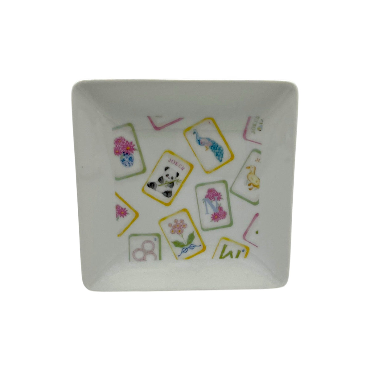 Mahjong Square Plate, 4 1/2"