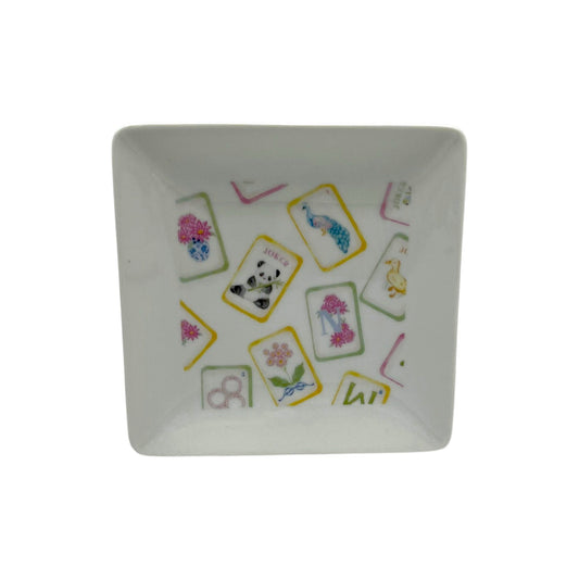 Mahjong Square Plate, 4 1/2"