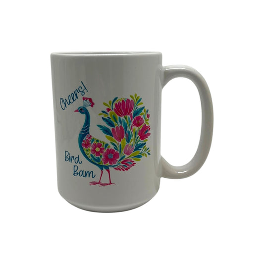 Mahjong Cheers Bird Bam Mug, 15 oz.