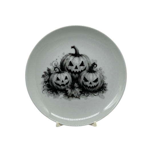 Jack-O’-Lantern Trio Halloween Coupe Plate, 6.25"
