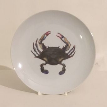 Blue Point Crab Plate, 8 1/4"