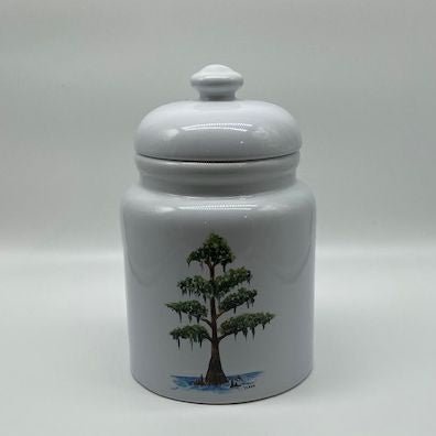 Cypress Tree Cookie Jar, 9" high 
