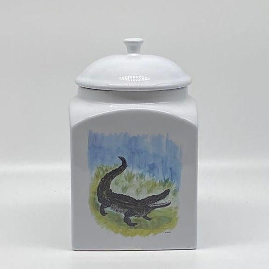 Alligator Canister Jar, 8 1/2" (medium)